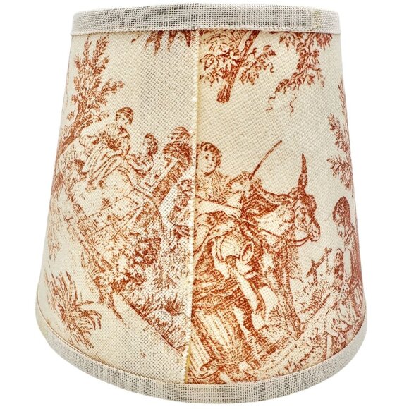 Vintage Gold Table Lamp Decorative Toile Shade Ornate Design 11 in Tall Lighting - Picture 8 of 11